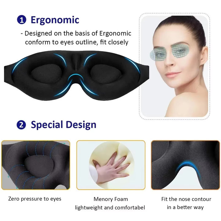 3D SLEEP MASK SOFT SLEEPING EYE