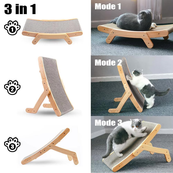 WOOD ANTI CAT SCRATCHER 3 IN 1